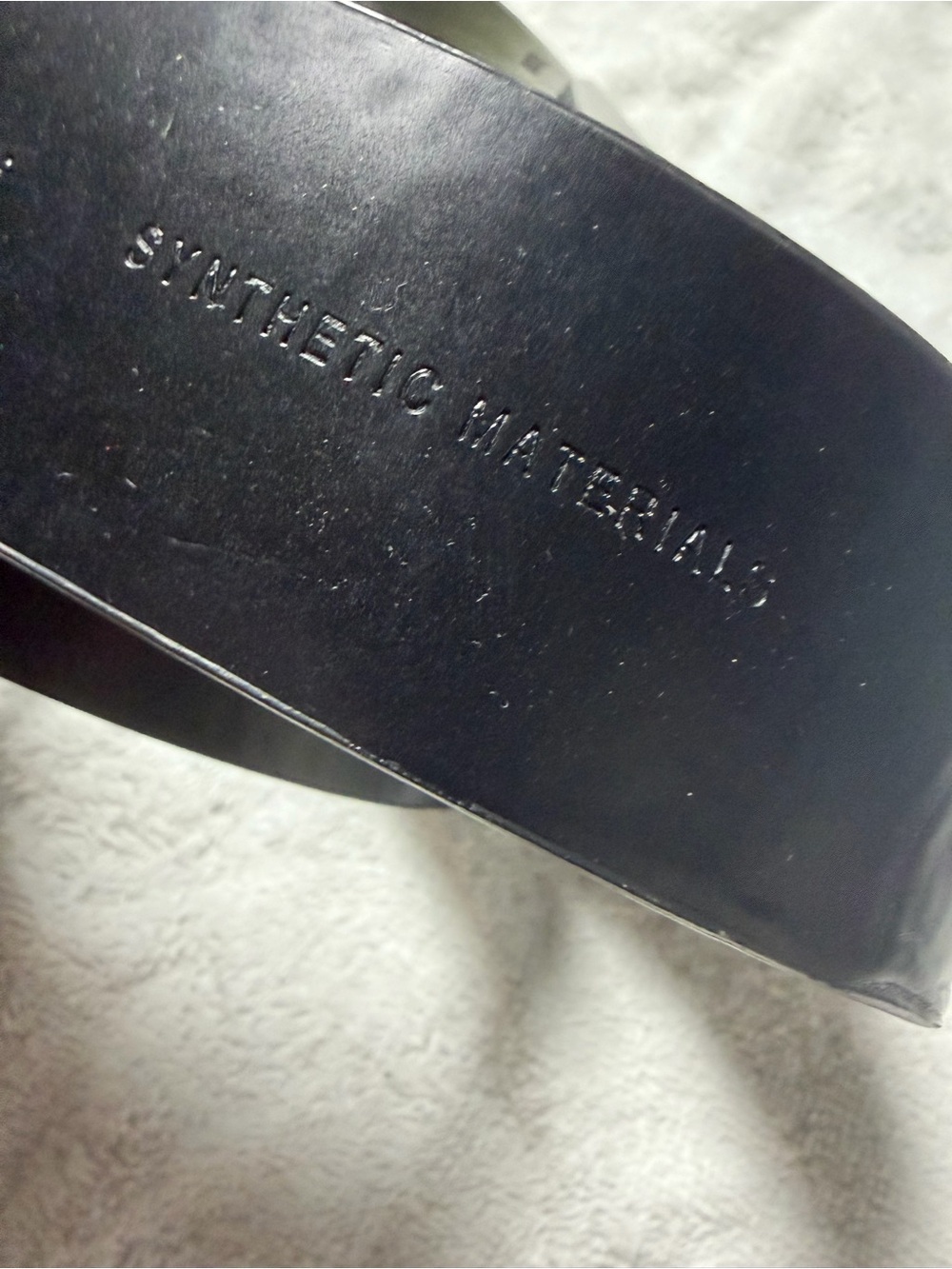 Michael Kors Black Faux Leather Women’s Belt with Silver Buckle M - Picture 6 of 7